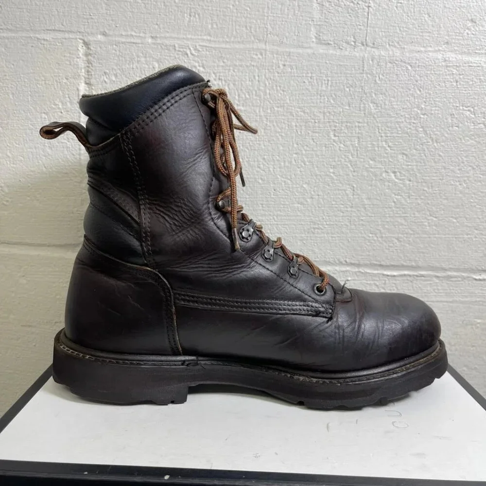 Red Wing 2264 Brown Leather Work‎ Steel Toe Boots Waterproof Lace Up Men's 13 EE